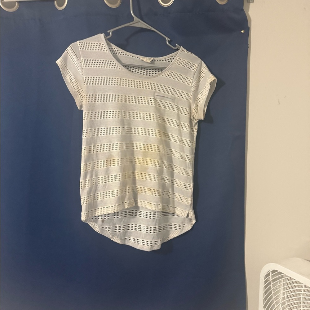 White Short Sleeve converse Top